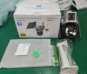 Smart 4g Solar Ptz Auto-track Camera Dual Lens 8mp