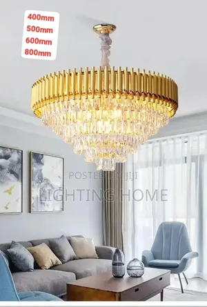 Gold Crystal Chandelier Light By 800mm