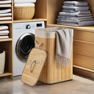 Foldable Rattan Laundry Basket