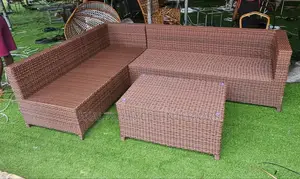 L Shape Ratan Outdoor Set