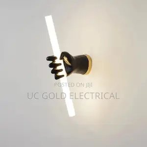 Novel Art Deco Resin Acrylic Hand Led Tube Wall Lamp Loft