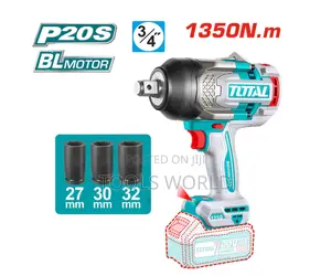 20v Cordless Impact Wrench 2 X Batteries Charger 1350nm