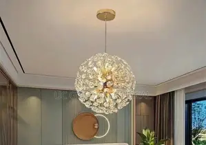 Designer Dandelion Crystal Pendant Chandeliers for Living