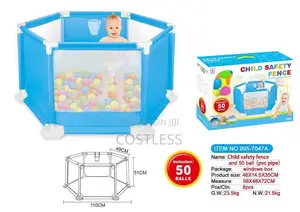 Child Safety Fence With Soft Play Area and Baby Game