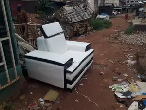Sofa Set of Chair White Leather