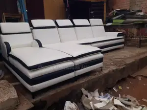 Sofa Set of Chair White Leather