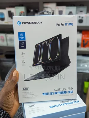 Powerology Smartcase Pro+ Keyboard for iPad Pro 11” (M4)