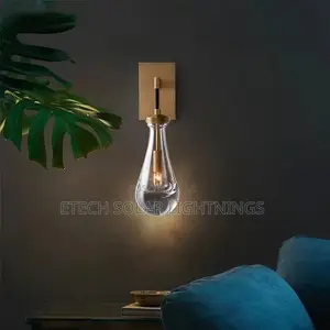 Modern Copper E14 Glass Home Decor Wall Light