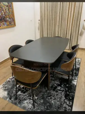 Elegant 6 Seater Marble Dining Set