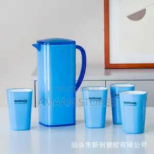 Ceramic Jug With 4 Cups – Tea Water Set