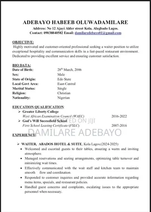 Male Sales Person in Ajah