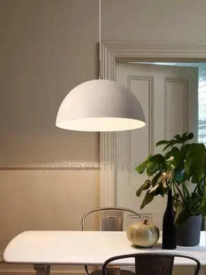 White and Black Available, Single Pendant Light