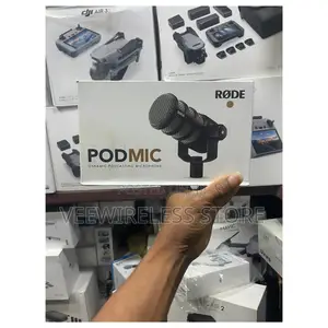 Rode Podmic Cardioid Dynamic Broadcast Microphone, Black
