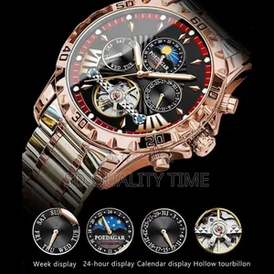 Poedagar Mechanical Steel Watch