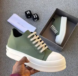 Wizkid X Rick Owens High-Top Chunky Lace Luxury Sneakers
