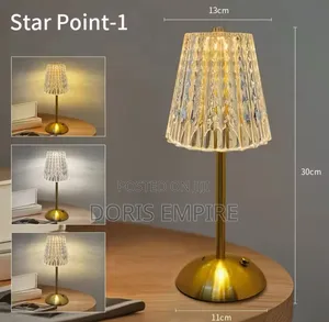 Rechargeable Crystal Led Table Lamp Touch Sensor Dimmable