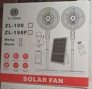Real Time Solar Rechargeable Fan