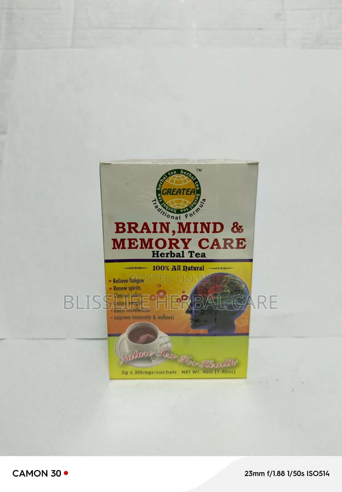 Brain Mind and Memory Care Herbal Tea