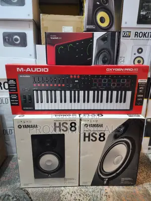M-Audio Oxygen Pro49 Midi Keyboard Hs8 Studio Monitor