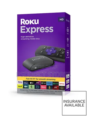 Roku Express Hd Streaming Device With Hdmi Cable and Remote