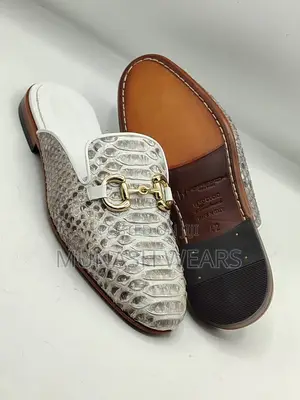 Italian Moreschi Animal Skin Leather Half Shoe 40-47