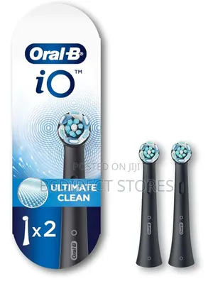 Oral-b Io Ultimate Clean Replacement Brush Heads Black, 2 Pk