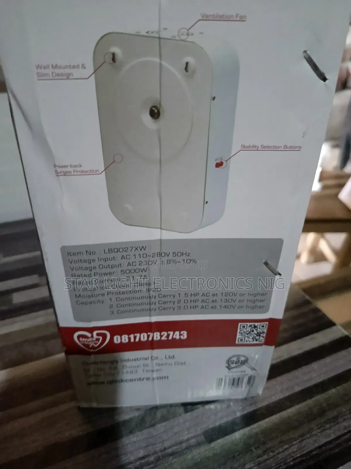 Wall Stabilizer Avr 5000 Watts