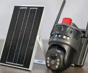 V380 Pro Solar Powered 4g Three Lens  Security Cctv Camera
