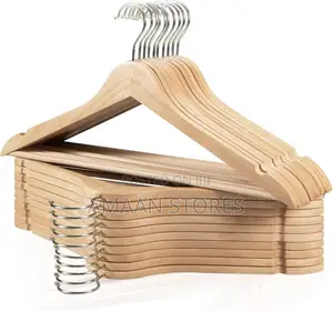 Wooden Clothes Hangers – 10pcs
