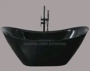 Luxury Black Oval Bathtub – 170cm Acrylic Build