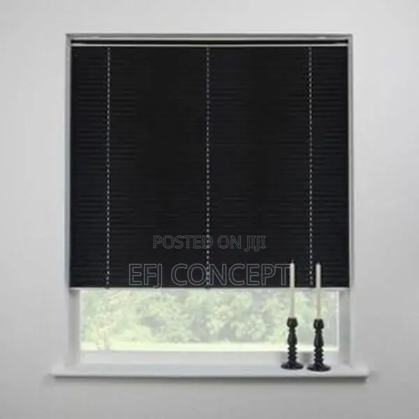 Black 25mm Aluminum Venetian Window Blind Pattern