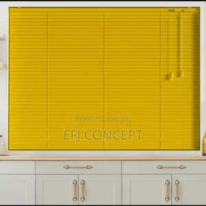 Bright Yellow 50mm Venetian Window Blind
