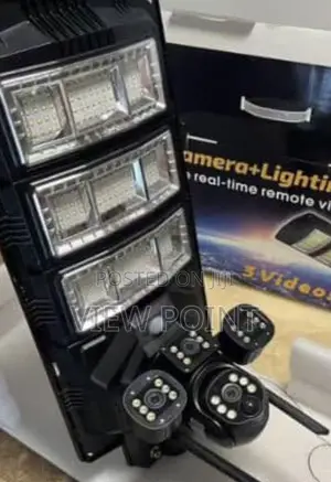 High Quality Tripple Lens Cctv 4g Sim With Solar Street Ligh