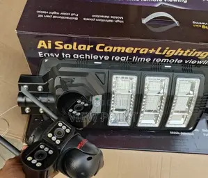 Solar Street Light With 3lens Cctv Camera Ptz Rotate 360°
