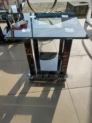 Glass Side Stool