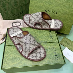 Original Gucci Canvas Sandals Available in Store