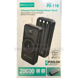 Sovo Wireless Fast Charge Power Bank