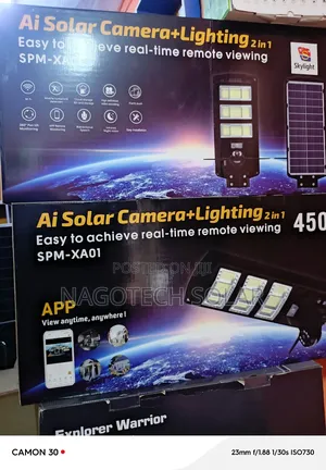 Ai Solar CCTV Camera Street Lights