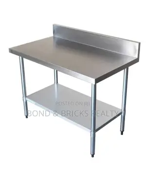 Commercial Work Table (With Back) 6ft