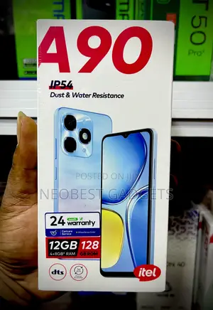 New Itel A90 128 GB Black