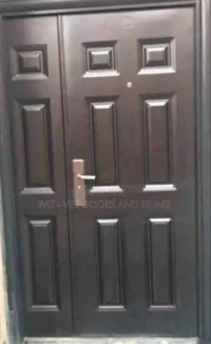 4ft Steel Door ,Brown Colour