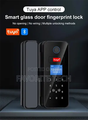 Smart Glass Door Fingerprint Lock