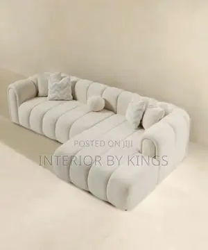 L-Shaped Fabric Sofa Can Be Made in Colors of Your Choice