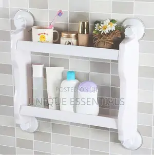 Double Layer Storage Rack With Drawer - Magic Suction