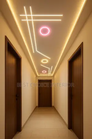 Pop Ceiling and Track Light Design