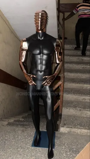 Black And Rose Gold Spider Face Male Mannequin