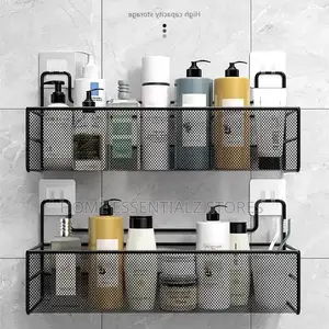 2 Pieces Set of Bathroom Toilet Organizer Shelves