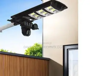V380 Pro 3 Lens 4g Solar Street Light With CCTV Camera
