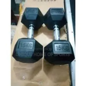 A Pair Of 15kg Hex Dumbbell