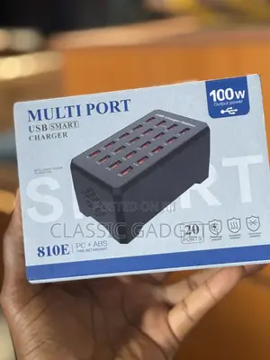 20-Port Usb 100w Charging Station for Smartphones, Tablets